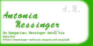 antonia messinger business card